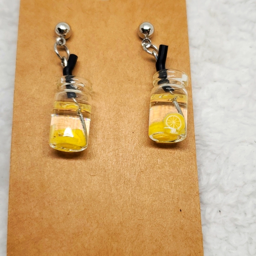 7/$10 Fruit Jar Earrings, New